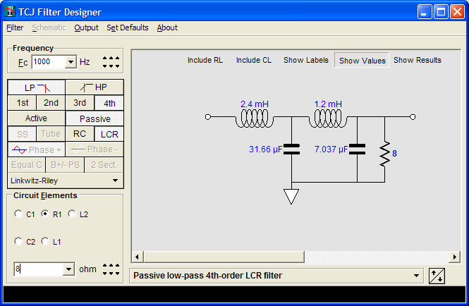 Passive filter design software, free download