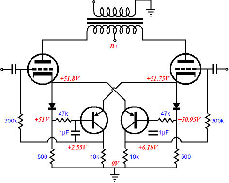 Broskie Cross-Refenced Auto Bias Circuit 